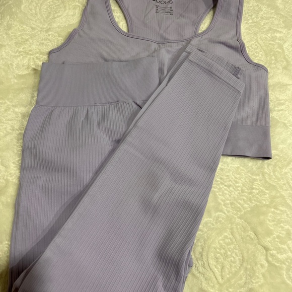 H&M Move Lavender Ribbed Top - Picture 2 of 5